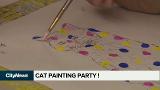 Cat painting party in Peg