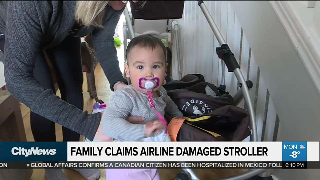 airline damaged car seat