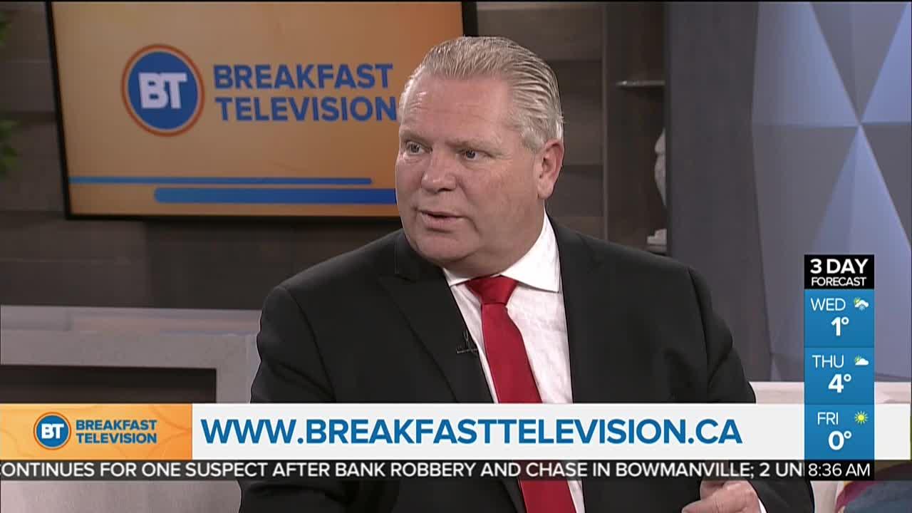 Doug Ford predicts Conservatives will have have a 'super majority' on election day