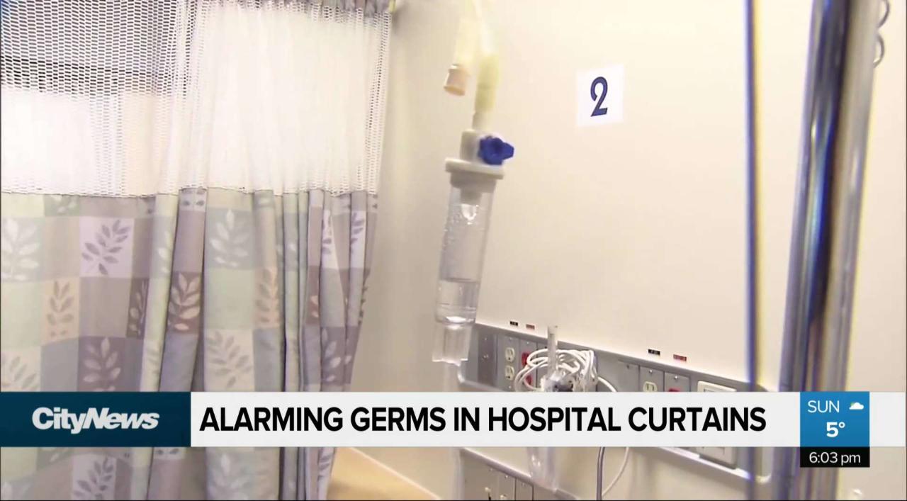 Alarming Rates Of Germs Found In Hospital Curtains