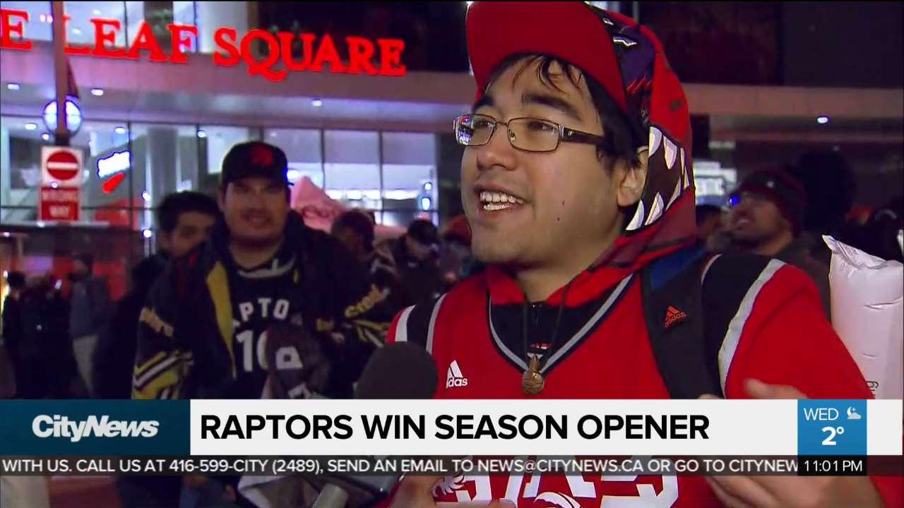 Toronto Raptors win season opener