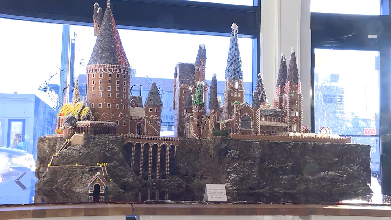 Edmonton bakery displays gingerbread Hogwarts Castle CityNews Vancouver
