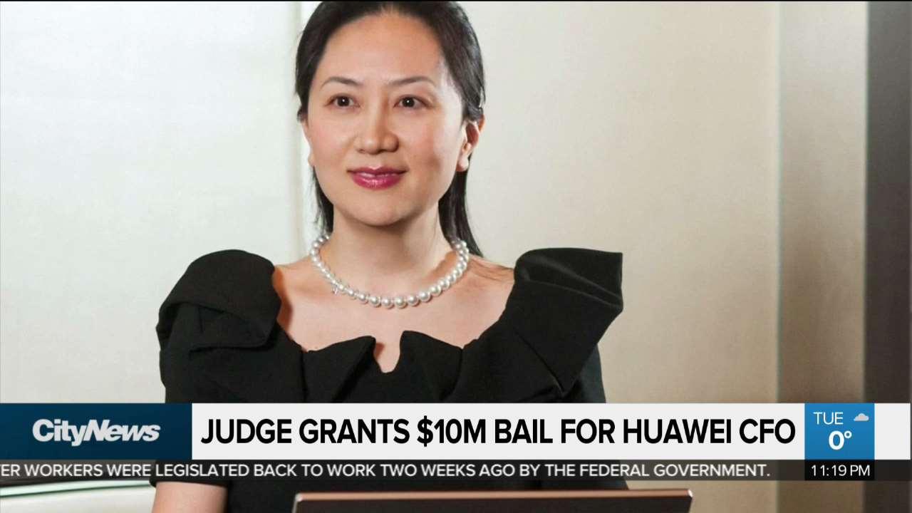 huawei cfo granted 10