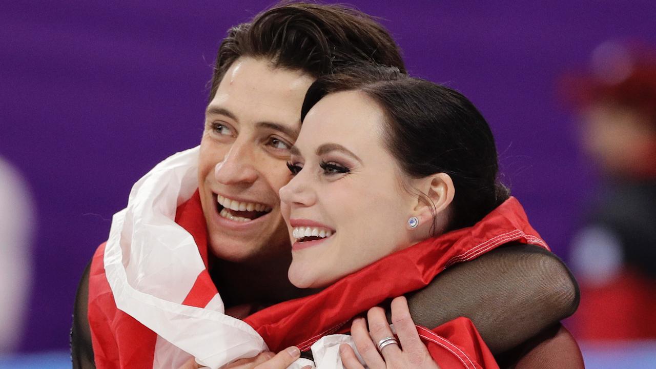 Тесса виртью и скотт мойр. Скотт Мойр. Тесса Вертью Скотт Моир. Tessa Virtue Scott Moir свадьба.