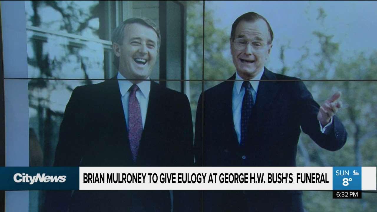 Brian Mulroney to give eulogy at George H.W. Bush's funeral