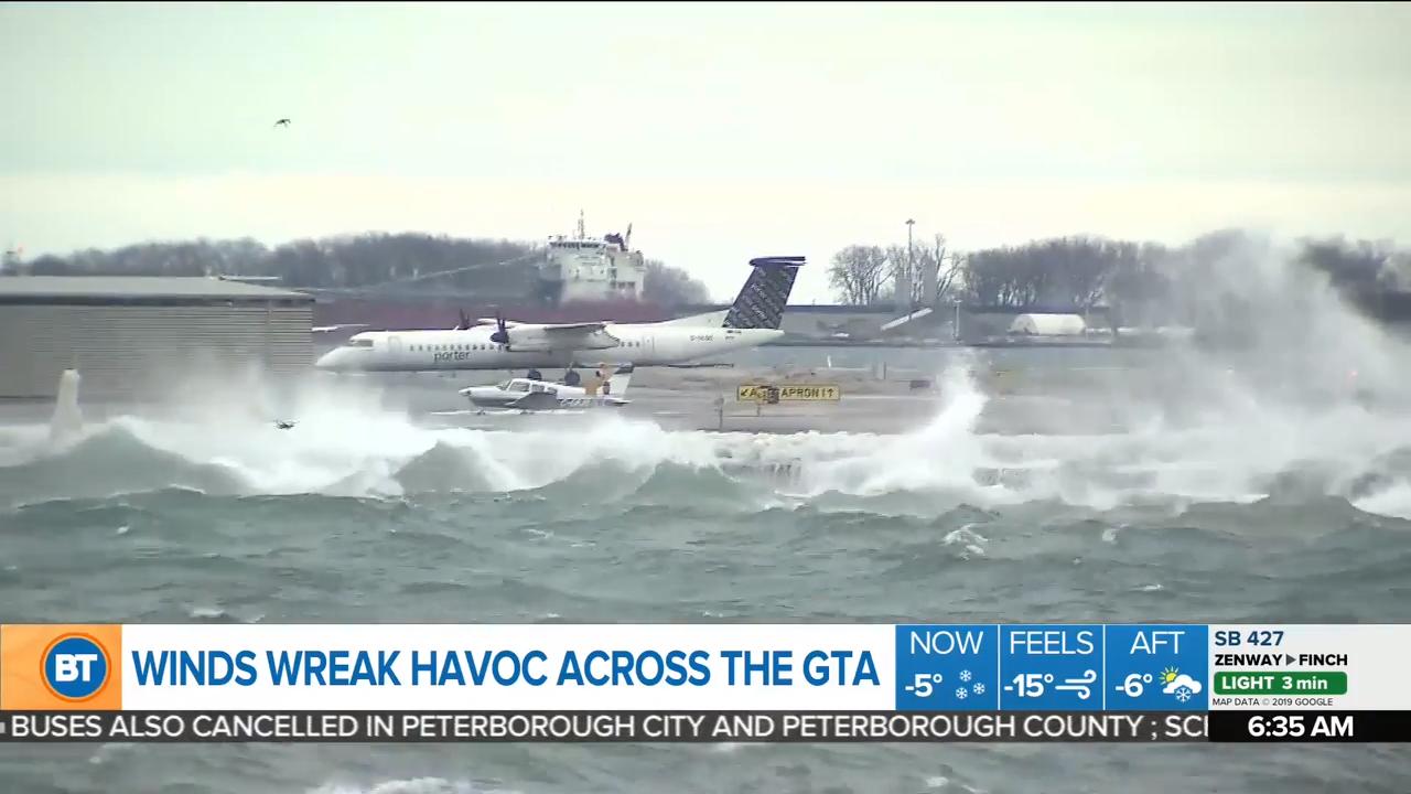 School bus cancellations in the GTA as wind warning continues