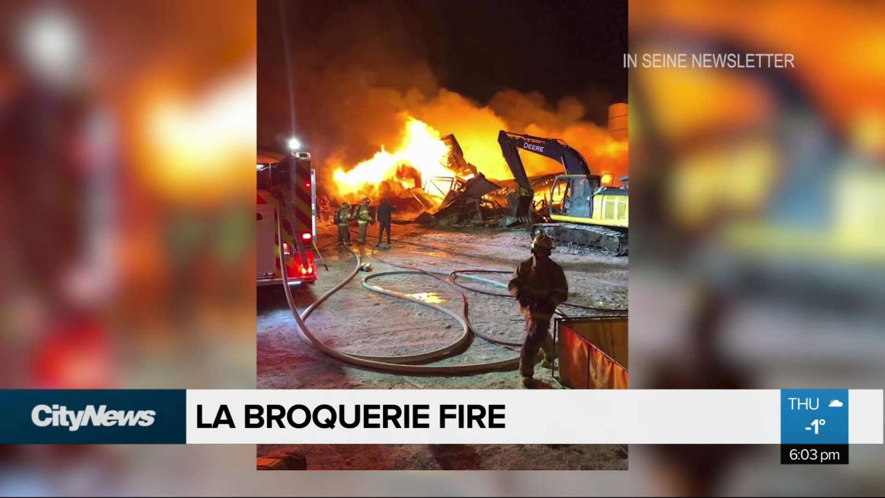 Calves die in La Broquerie fire