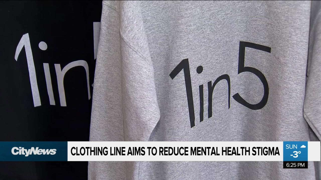 Clothing line aims to reduce mental health stigma