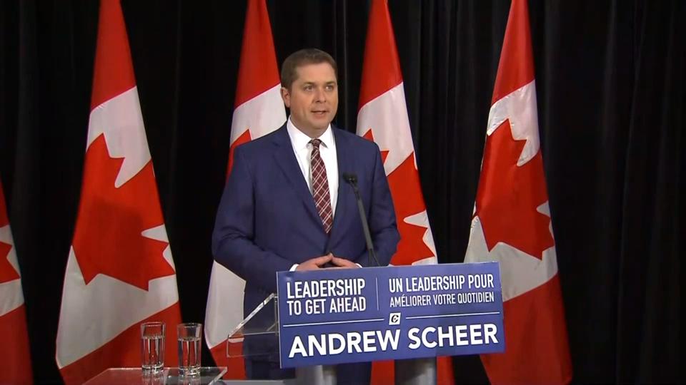 Andrew Scheer responds to Justin Trudeau's comments on SNC-Lavalin affair