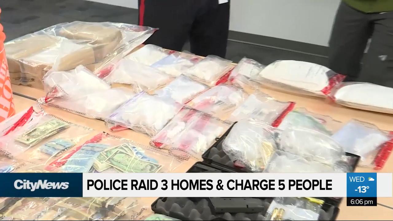 Two kilos of cocaine, handgun seized in police raids