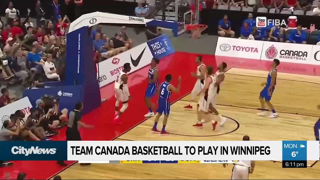 Team Canada basketball comes to Winnipeg