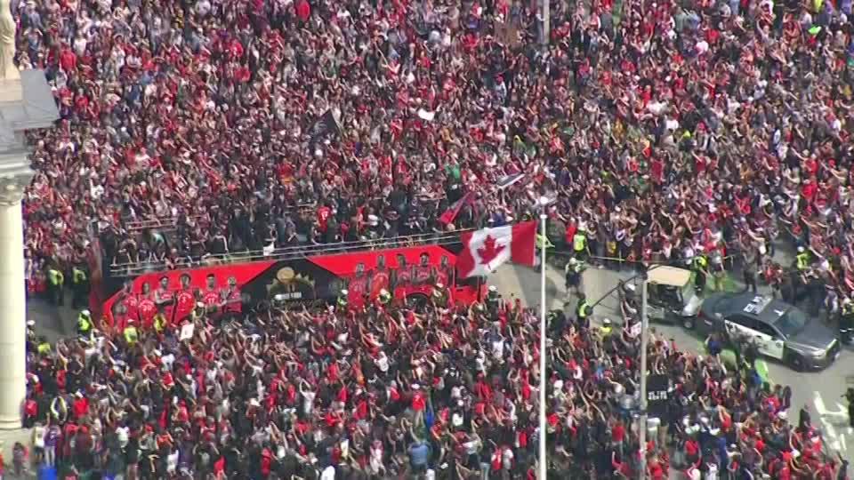 Stream the sales raptors parade