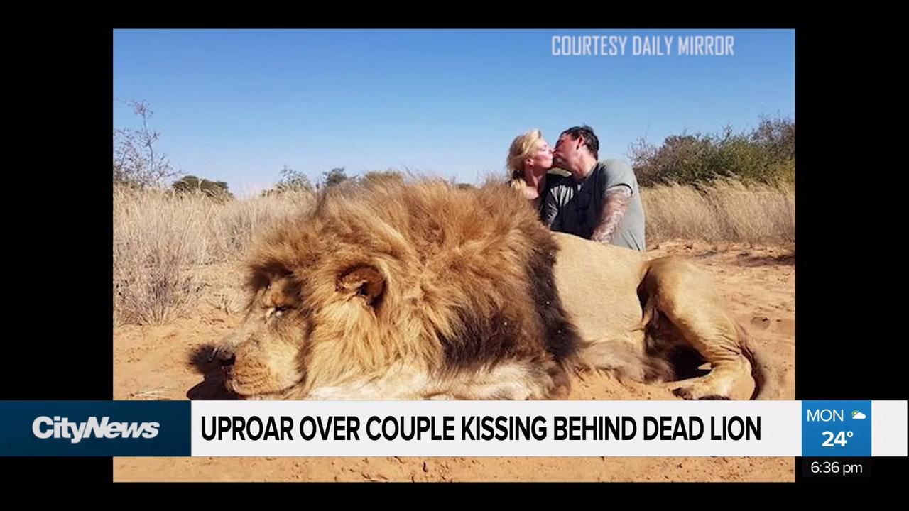 Uproar over an Edmonton area couple kissing behind what