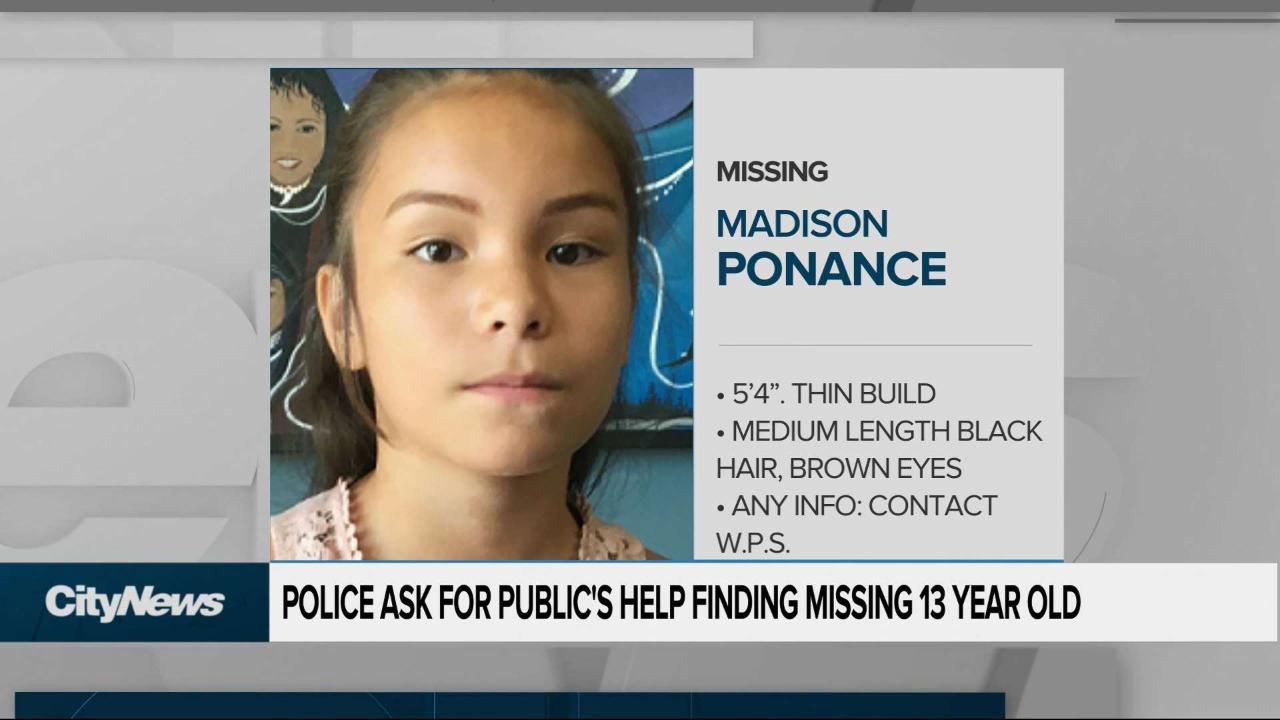 Missing 13 year old girl