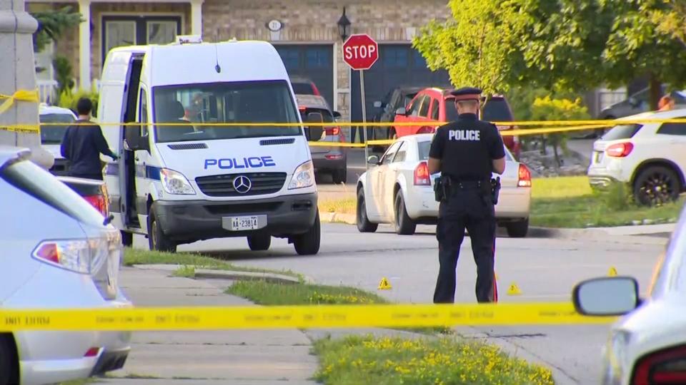 Brampton double stabbing victims father and son, say police