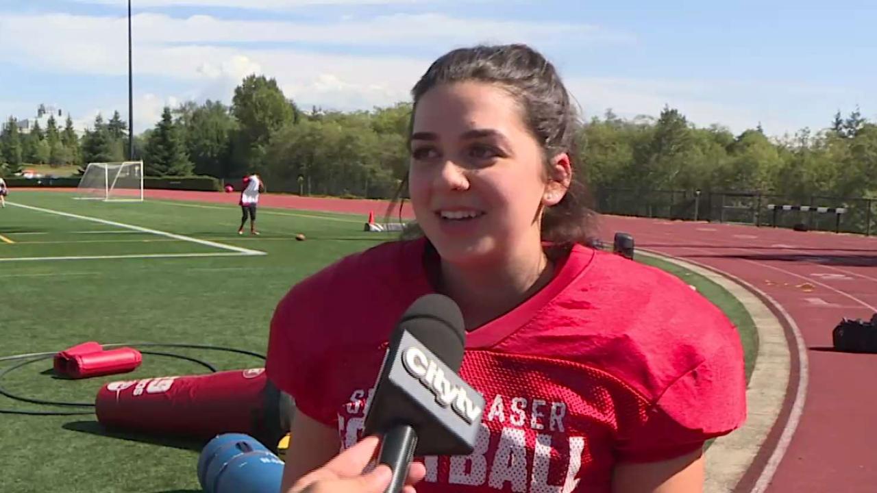 SFU Football welcomes first female kicker