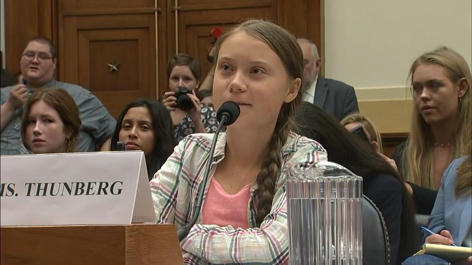 Swedish teen activist Greta Thunberg takes climate fight to U.S. Congress