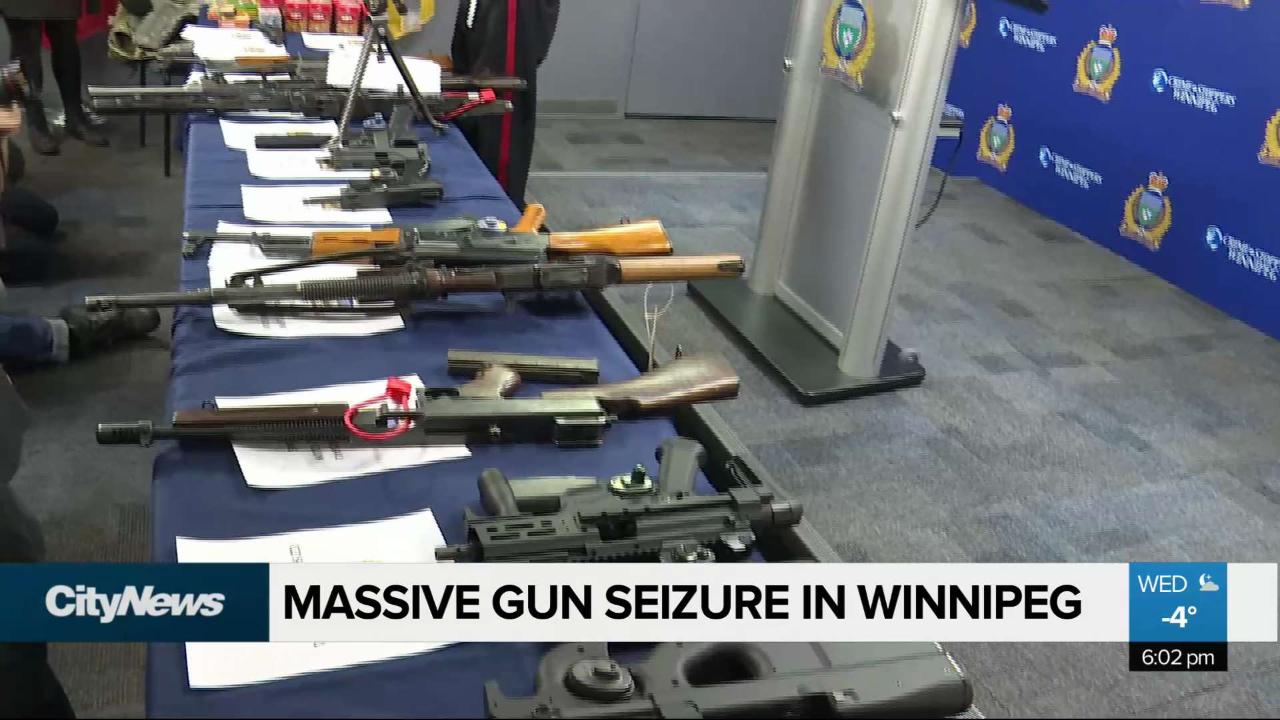 Police made a massive seizure of illegal firearms. - Video - CityNews