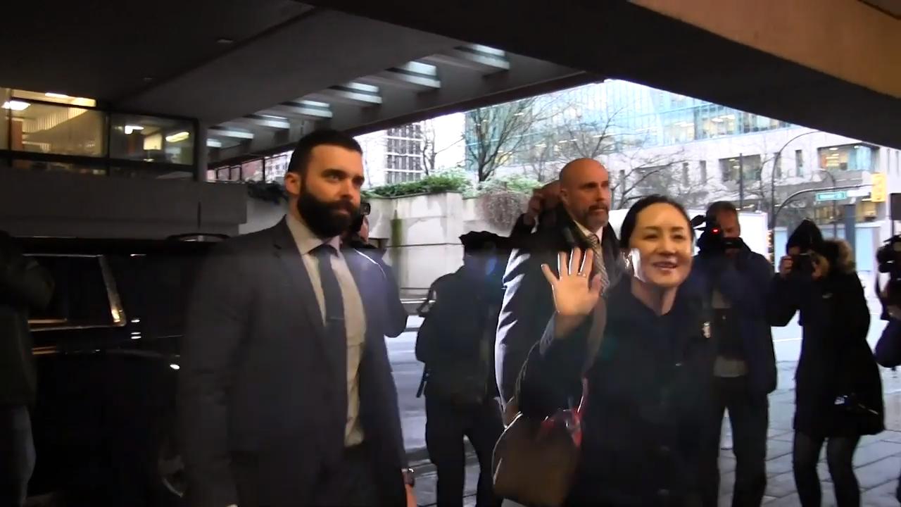 Huawei's Meng Wanzhou arrives at Vancouver court for extradition hearing