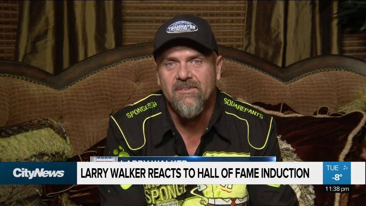 Larry Walker inducted into Hall of Fame