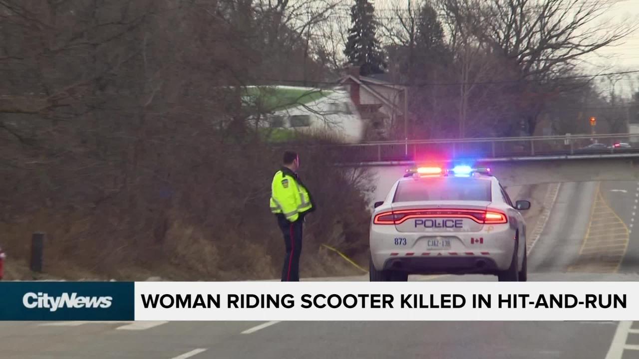 Woman riding scooter killed in hit-and-run in Mississauga