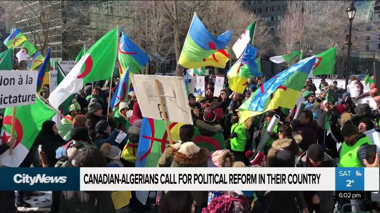 AlgerianCanadians celebrate first anniversary of protest