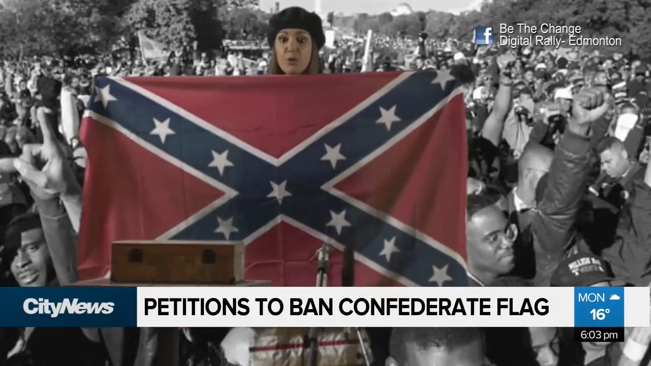 Activists call for the Confederate flag banned in Canada Video