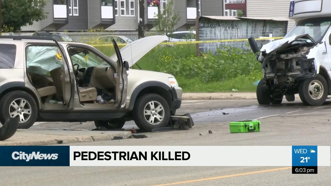 Pedestrian killed in crash near downtown Edmonton Video CityNews