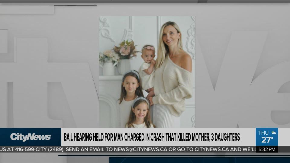 Bail hearing held for man charged in crash that killed mom, 3 daughters