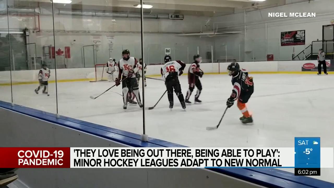 'They love being out there, being able to play' Minor hockey leagues